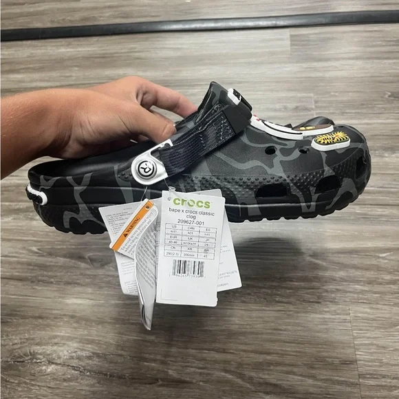 CROCS | Shoes | Bape X Crocs Black And Gray Sandals